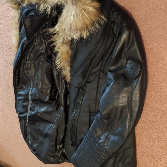 Rudsak Leather Sleeves Coat - Picture 4 of 16
